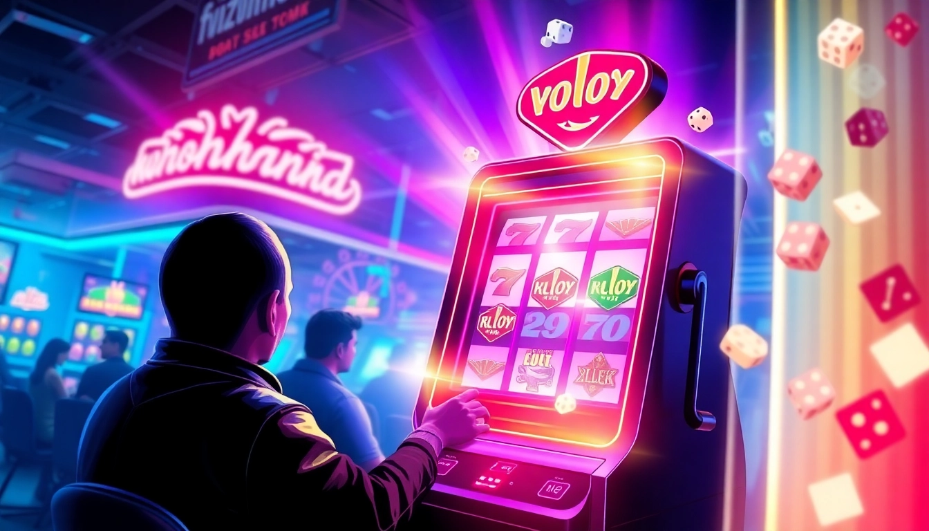 Discover the thrilling environment of link alternatif batman138 with dynamic digital slot games and neon lights.